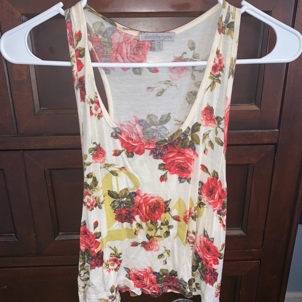 Tank crop top, size medium